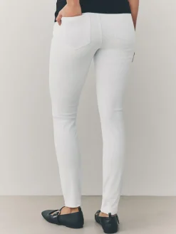 Next Jersey Denim Leggings White