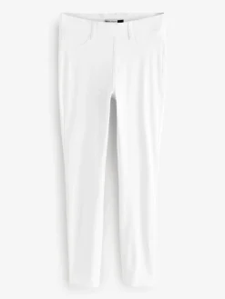 Next Jersey Denim Leggings White