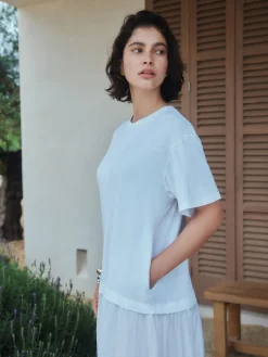 Next Jersey Two In One T-Shirt Dress White New