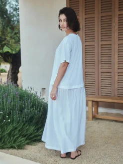 Next Jersey Two In One T-Shirt Dress White New