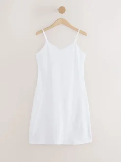 Next Menopause Friendly Cooling Cotton Slip White Sale