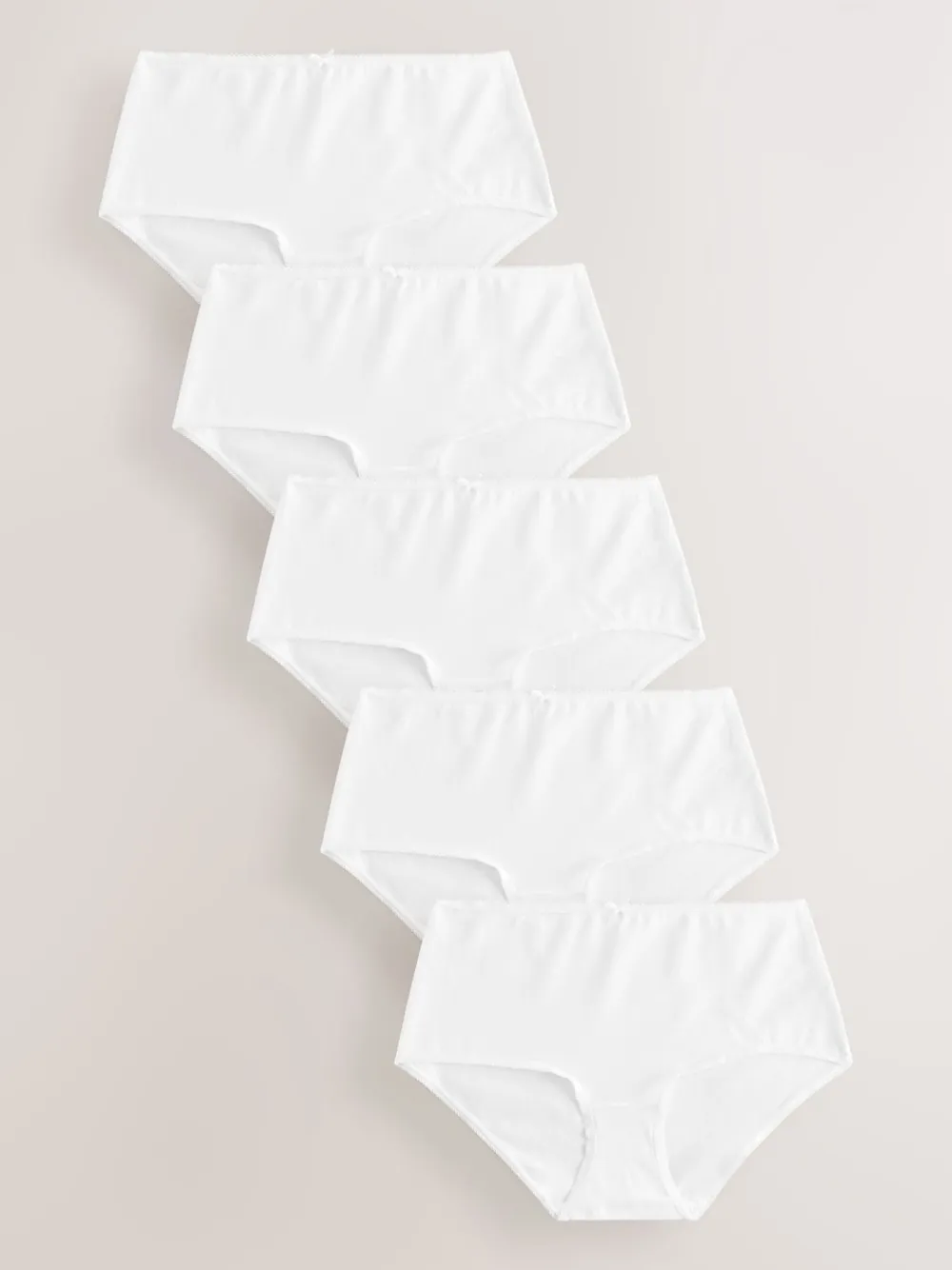 Next White Midi Cotton Rich Knickers 5 Pack Clearance