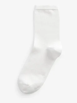 Next Modal Ankle Socks 4 Pack White New