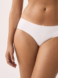 Next Short Cotton Rich Knickers 5 Pack White Clearance