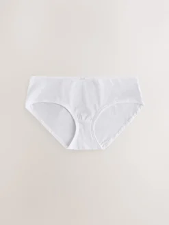 Next Short Cotton Rich Knickers 5 Pack White Clearance