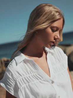 Next Short Sleeve Shirt with Linen White