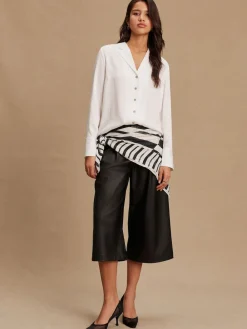 Next Soft Revere Collar Long Sleeve Shirt White Clearance