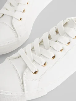 Next Standard Fit Patent Baseball Trainers White Sale