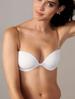 Next Strapless A-E Clear Back Smoothing Strapless Bra White Discount