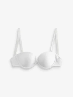 Next Strapless A-E Clear Back Smoothing Strapless Bra White Discount