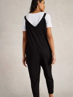 White Stuff Jersey Selina Jumpsuit Black Clearance