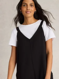 White Stuff Jersey Selina Jumpsuit Black Clearance