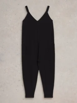 White Stuff Jersey Selina Jumpsuit Black Clearance