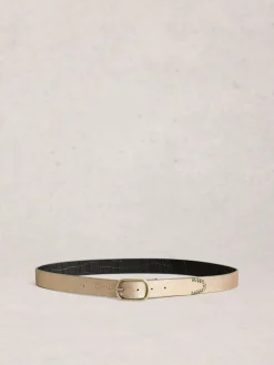 White Stuff Black Reversible Leather Belt