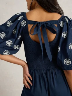 White Stuff Blue Reese Jumpsuit Clearance