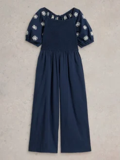 White Stuff Blue Reese Jumpsuit Clearance