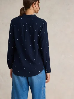 White Stuff Dark Blue Sophie Shirt Sale