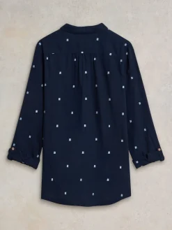 White Stuff Dark Blue Sophie Shirt Sale