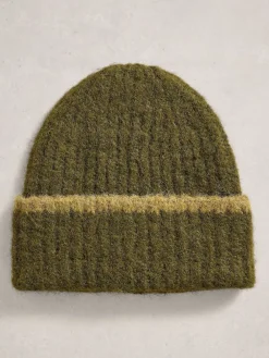 White Stuff Emma Knitted Beanie Green