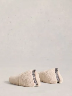 White Stuff Reya Closed Back Slippers Natural Hot