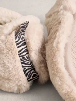 White Stuff Reya Closed Back Slippers Natural Hot