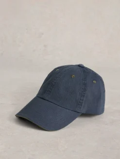 White Stuff 100% Cotton Baseball Cap Navy Outlet