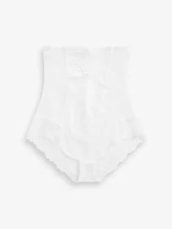 Next Super High Waist Briefs Firm Tummy Control Shaping Briefs White Hot