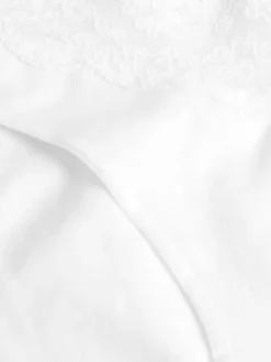 Next White/Black/Grey High Leg Cotton Lace Knickers 4 Pack Hot