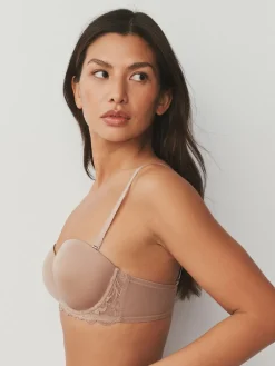 Next A-E Light Pad Strapless Multiway Bras 2 Pack White/Praline Nude Discount