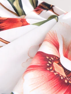 Next Wrap Tummy Control Swimsuit White/Red Floral Online