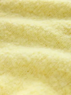 Next Boucle Long Sleeve Polo Jumper Yellow New