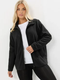 Yours Curve Black Active Fleece Outlet