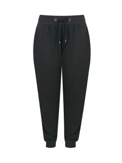 Yours Curve Black Basic Cuffed Joggers Best