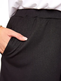 Yours Curve Black Jersey Shorts New