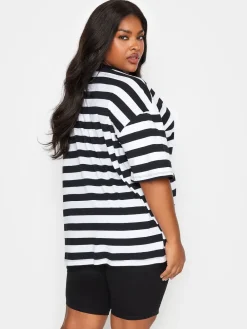 Yours Curve Black Mid Wash Bermuda Shorts Online