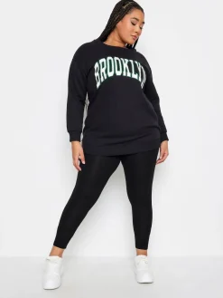 Yours Curve Black Soft Touch Viscose Leggings 2 Pack Clearance