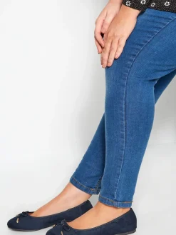 Yours Curve Wide Fit Extra Wide Fit Blaise Ballerinas Blue New