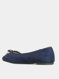 Yours Curve Wide Fit Extra Wide Fit Blaise Ballerinas Blue New