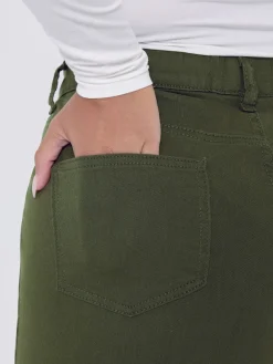 Yours Curve Green Grace Jeggings