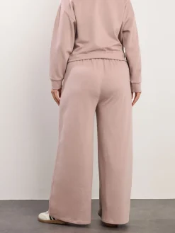 Yours Curve Wide Leg Joggers Pink New