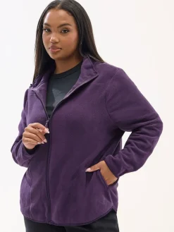 Yours Curve Active Fleece Purple New