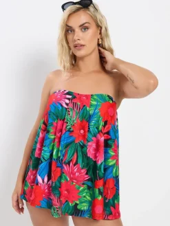 Yours Curve A-Line Tankini Red Online