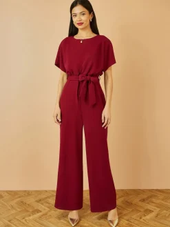 Yumi Red Batwing Stretch Jumpsuit Best